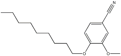 3-methoxy-4-(nonyloxy)benzonitrile,,结构式