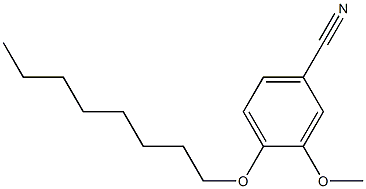 3-methoxy-4-(octyloxy)benzonitrile 化学構造式