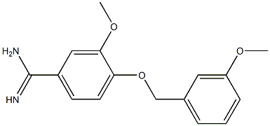 3-methoxy-4-[(3-methoxybenzyl)oxy]benzenecarboximidamide Structure