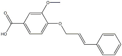 3-methoxy-4-[(3-phenylprop-2-en-1-yl)oxy]benzoic acid Structure