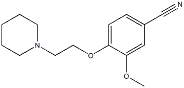 3-methoxy-4-[2-(piperidin-1-yl)ethoxy]benzonitrile Structure
