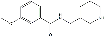 3-methoxy-N-(piperidin-3-ylmethyl)benzamide,,结构式