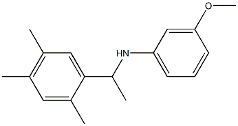 3-methoxy-N-[1-(2,4,5-trimethylphenyl)ethyl]aniline,,结构式