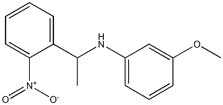 3-methoxy-N-[1-(2-nitrophenyl)ethyl]aniline Structure