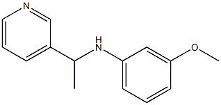 3-methoxy-N-[1-(pyridin-3-yl)ethyl]aniline Structure