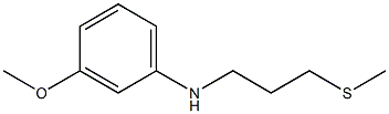 3-methoxy-N-[3-(methylsulfanyl)propyl]aniline Structure