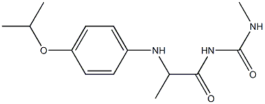 3-methyl-1-(2-{[4-(propan-2-yloxy)phenyl]amino}propanoyl)urea 结构式