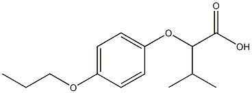 3-methyl-2-(4-propoxyphenoxy)butanoic acid,,结构式
