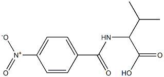 3-methyl-2-[(4-nitrobenzoyl)amino]butanoic acid,,结构式