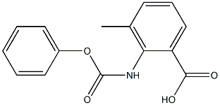 3-methyl-2-[(phenoxycarbonyl)amino]benzoic acid Structure