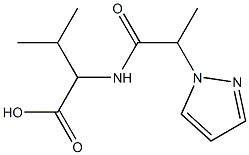 3-methyl-2-[2-(1H-pyrazol-1-yl)propanamido]butanoic acid|