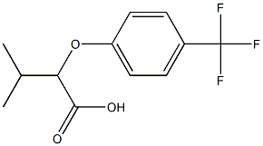 3-methyl-2-[4-(trifluoromethyl)phenoxy]butanoic acid Structure