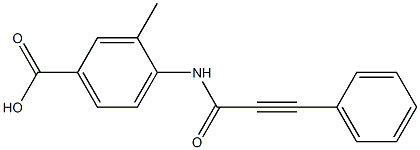  3-methyl-4-[(3-phenylprop-2-ynoyl)amino]benzoic acid