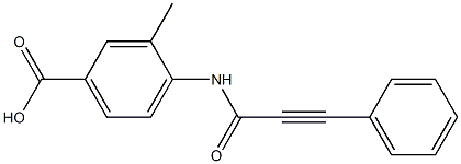 3-methyl-4-[(3-phenylprop-2-ynoyl)amino]benzoic acid