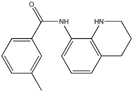 3-methyl-N-(1,2,3,4-tetrahydroquinolin-8-yl)benzamide Structure