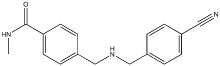 4-({[(4-cyanophenyl)methyl]amino}methyl)-N-methylbenzamide Structure