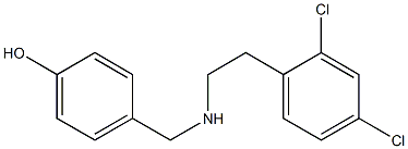 4-({[2-(2,4-dichlorophenyl)ethyl]amino}methyl)phenol 化学構造式