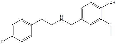 4-({[2-(4-fluorophenyl)ethyl]amino}methyl)-2-methoxyphenol Structure