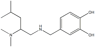 4-({[2-(dimethylamino)-4-methylpentyl]amino}methyl)benzene-1,2-diol 结构式