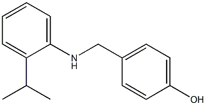 4-({[2-(propan-2-yl)phenyl]amino}methyl)phenol Structure