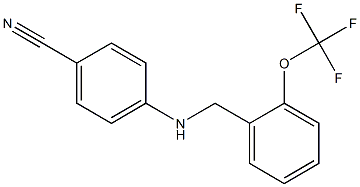 4-({[2-(trifluoromethoxy)phenyl]methyl}amino)benzonitrile|