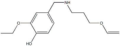 4-({[3-(ethenyloxy)propyl]amino}methyl)-2-ethoxyphenol Structure