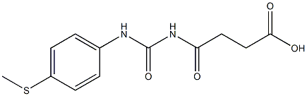 4-({[4-(methylsulfanyl)phenyl]carbamoyl}amino)-4-oxobutanoic acid,,结构式
