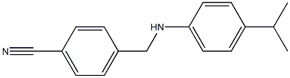 4-({[4-(propan-2-yl)phenyl]amino}methyl)benzonitrile,,结构式