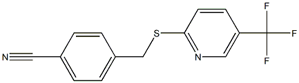 4-({[5-(trifluoromethyl)pyridin-2-yl]sulfanyl}methyl)benzonitrile