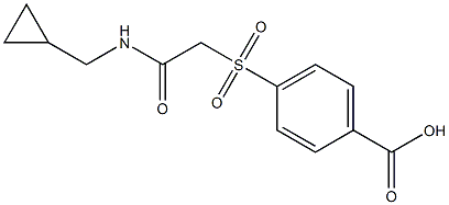 4-({2-[(cyclopropylmethyl)amino]-2-oxoethyl}sulfonyl)benzoic acid Struktur