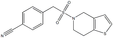 4-({4H,5H,6H,7H-thieno[3,2-c]pyridine-5-sulfonyl}methyl)benzonitrile