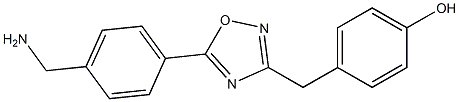 4-({5-[4-(aminomethyl)phenyl]-1,2,4-oxadiazol-3-yl}methyl)phenol