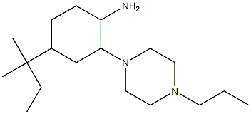 4-(1,1-Dimethyl-propyl)-2-(4-propyl-piperazin-1-yl)-cyclohexylamine|