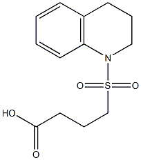 4-(1,2,3,4-tetrahydroquinoline-1-sulfonyl)butanoic acid,,结构式