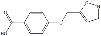 4-(1,2-oxazol-5-ylmethoxy)benzoic acid Structure