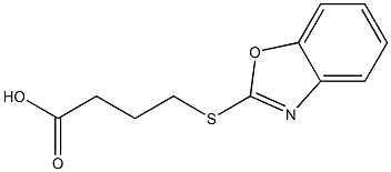 4-(1,3-benzoxazol-2-ylsulfanyl)butanoic acid Structure