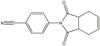 4-(1,3-dioxo-1,3,3a,4,7,7a-hexahydro-2H-isoindol-2-yl)benzonitrile 化学構造式
