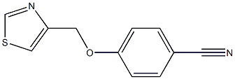 4-(1,3-thiazol-4-ylmethoxy)benzonitrile,,结构式