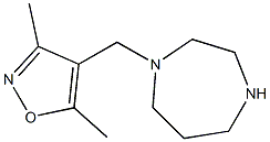 4-(1,4-diazepan-1-ylmethyl)-3,5-dimethyl-1,2-oxazole 结构式