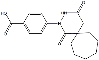 4-(1,4-dioxo-2,3-diazaspiro[5.6]dodec-2-yl)benzoic acid Structure