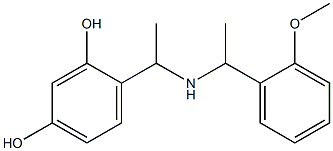  4-(1-{[1-(2-methoxyphenyl)ethyl]amino}ethyl)benzene-1,3-diol