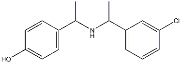 4-(1-{[1-(3-chlorophenyl)ethyl]amino}ethyl)phenol