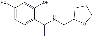 4-(1-{[1-(oxolan-2-yl)ethyl]amino}ethyl)benzene-1,3-diol Structure