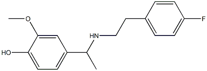 4-(1-{[2-(4-fluorophenyl)ethyl]amino}ethyl)-2-methoxyphenol