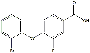 4-(2-bromophenoxy)-3-fluorobenzoic acid 化学構造式