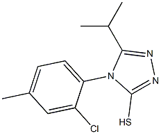 4-(2-chloro-4-methylphenyl)-5-(propan-2-yl)-4H-1,2,4-triazole-3-thiol Structure