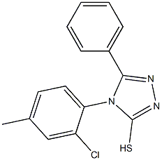 4-(2-chloro-4-methylphenyl)-5-phenyl-4H-1,2,4-triazole-3-thiol Structure