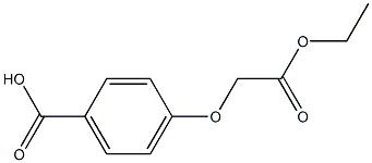 4-(2-ethoxy-2-oxoethoxy)benzoic acid 结构式