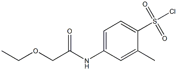 4-(2-ethoxyacetamido)-2-methylbenzene-1-sulfonyl chloride Structure