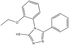 4-(2-ethoxyphenyl)-5-phenyl-4H-1,2,4-triazole-3-thiol Struktur